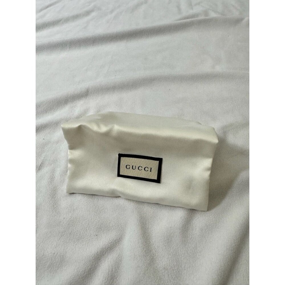 Gucci Dust Bag Storage Cover Satin White 6.5."x 5.5" x 3.5"